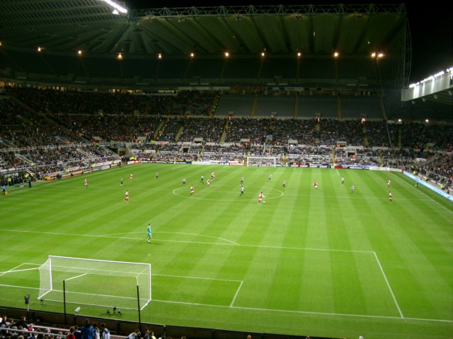 View from the Gallowgate Stand vs Arsenal